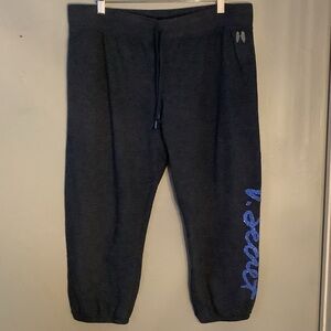 Victoria's Secret Blue Capri Joggers with Blue Sequins